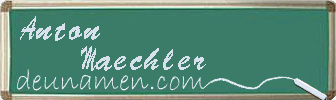 Anton Maechler Visitenkarte